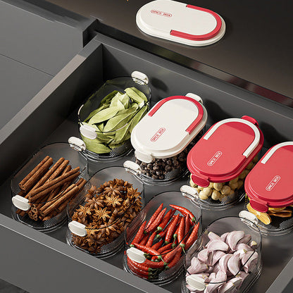 Multi-layer Sealed Spice Organizer