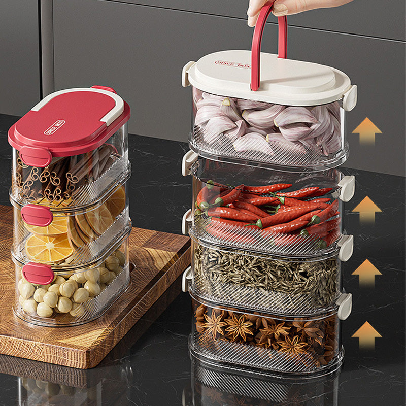 Multi-layer Sealed Spice Organizer