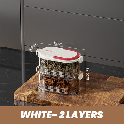 Multi-layer Sealed Spice Organizer