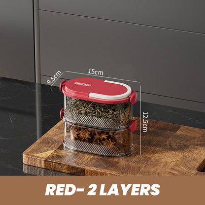 Multi-layer Sealed Spice Organizer