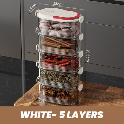 Multi-layer Sealed Spice Organizer